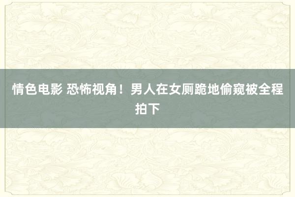 情色电影 恐怖视角！男人在女厕跪地偷窥被全程拍下